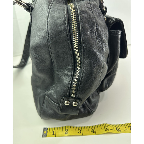 Coach Soho Courtney Buckle Domed Leather Shoulder Bag Flap Fold Over Satchel - Picture 14 of 16